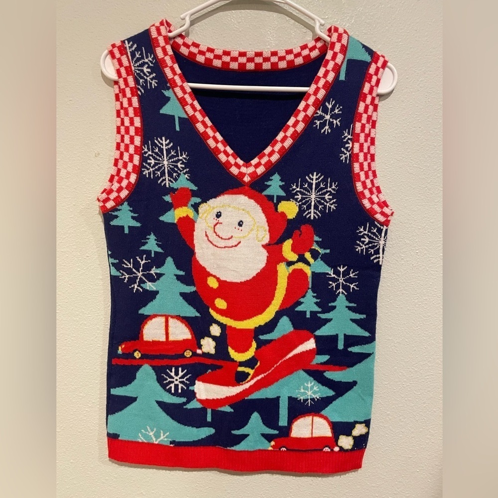 Festive Santa Sweater Vest